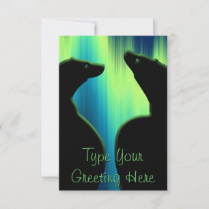 Tarjeta de osos Aurora Bears Personalizada