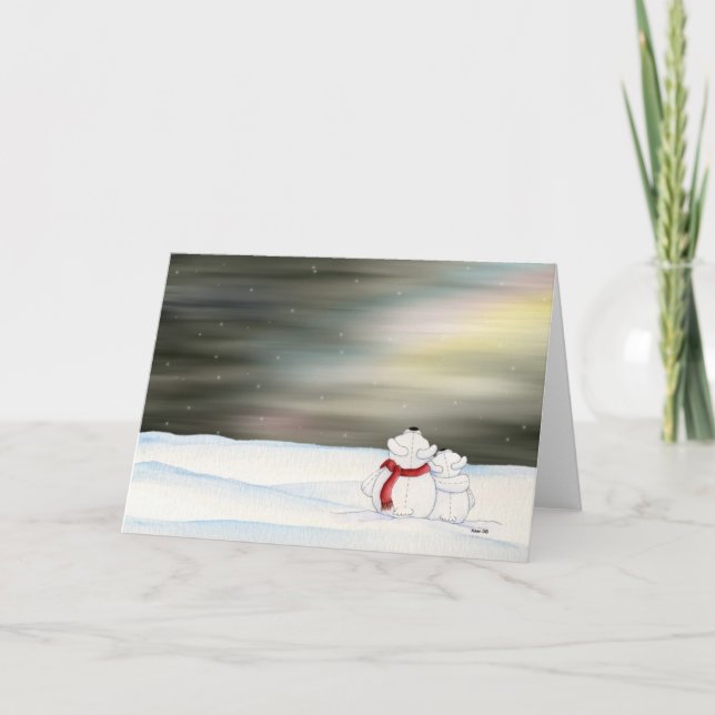 Tarjeta de Osos Polares (Anverso)