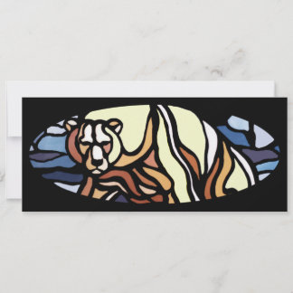 Tarjeta de osos tribales personalizados para invit