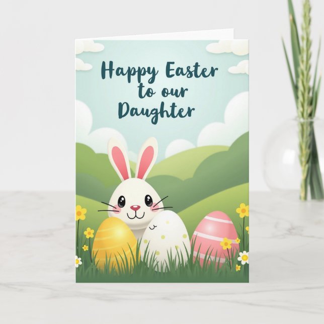 Tarjeta de Óvalos de Pascua de Oro Falso (Anverso)