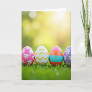 Tarjeta de Óvalos de Primavera Pintados