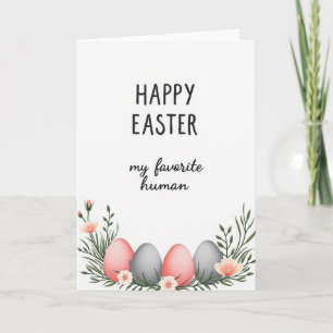 Tarjeta de óvalos florales de primavera
