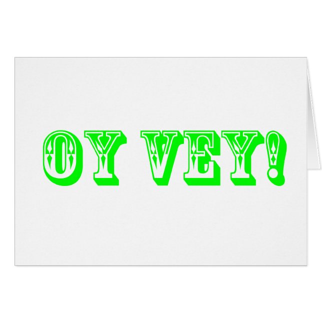 Tarjeta de OY VEY (Anverso (Horizontal))