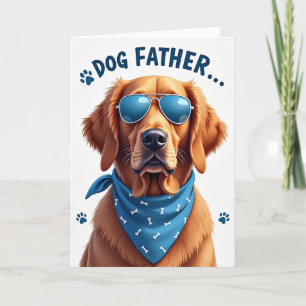 Tarjeta de Padre Canino con Estilo