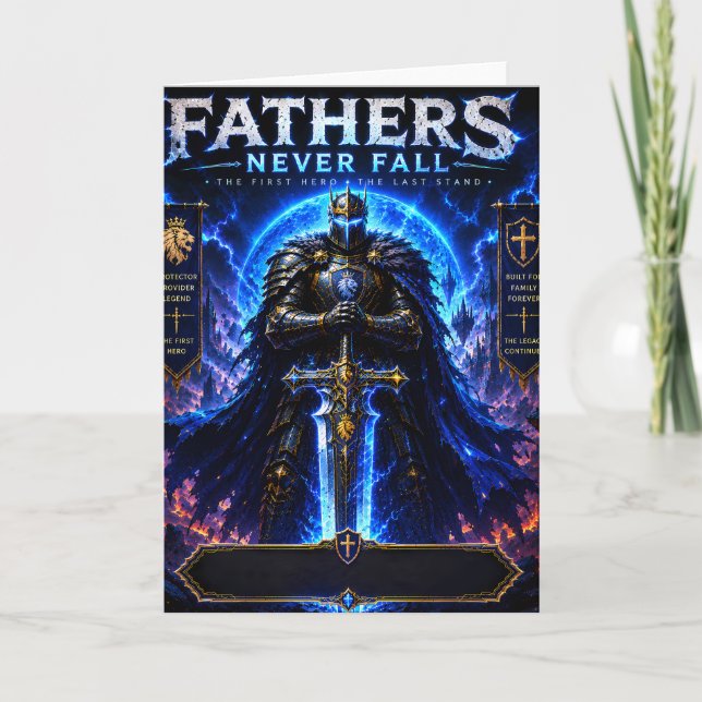 Tarjeta de padre guerrero legendario (Anverso)