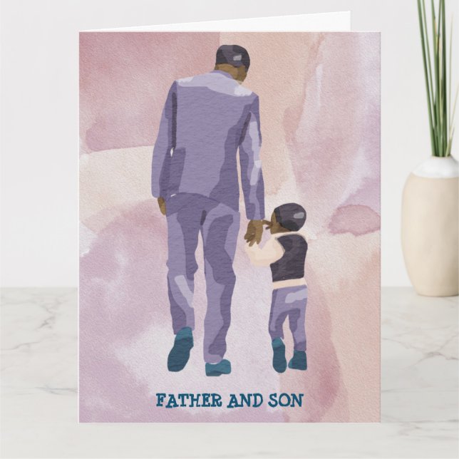 TARJETA DE PADRE Y HIJO (Anverso)