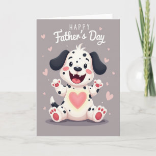 Tarjeta de Padres Caninos Sonrojados