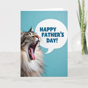 Tarjeta de Padres de Gatos Expresivos