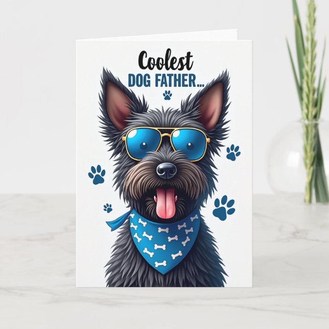 Tarjeta de Padres Dulces Perro Desgreñado (Anverso)