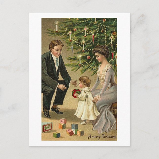 Tarjeta de padres e hijos Navidades (Anverso)