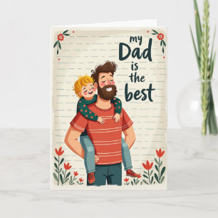 Tarjeta de Padres que Aman con Abrazo