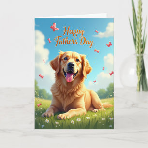 Tarjeta de Padres Retriever Amorosos
