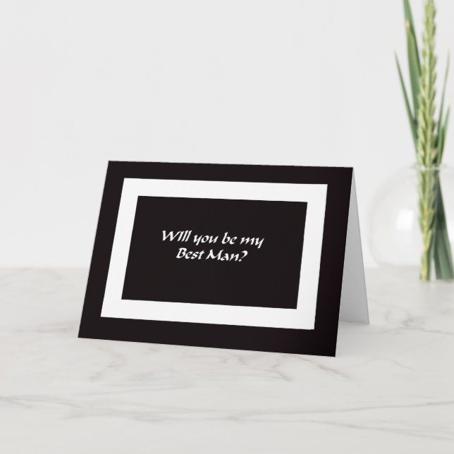 Tarjeta de Padrino de Boda (Anverso)