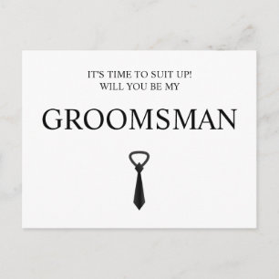 Tarjeta de Padrino de Boda padrino y mejor hombre