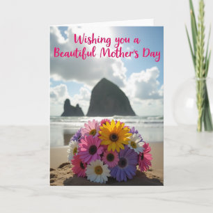 Tarjeta de paisaje del Día de las Madres Floral