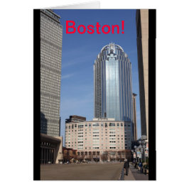Tarjeta de paisaje urbano de Boston