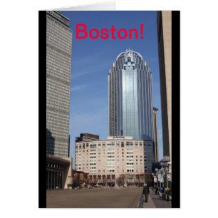 Tarjeta de paisaje urbano de Boston