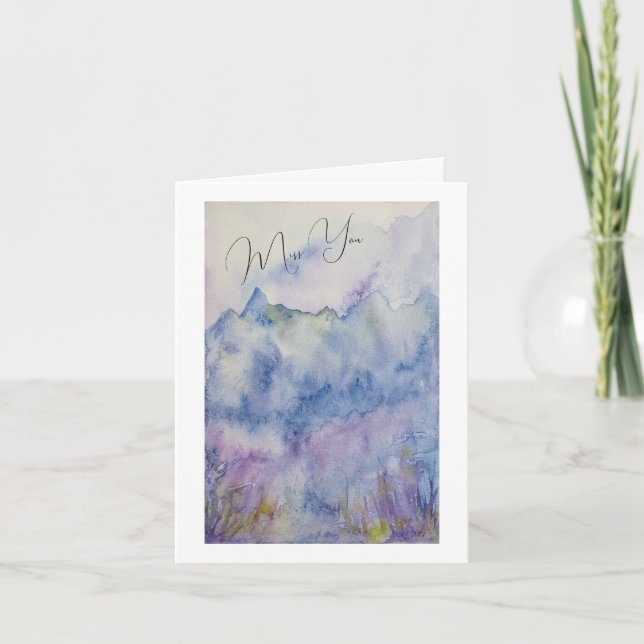 Tarjeta de paisajes atmosféricos de Miss You (Anverso)