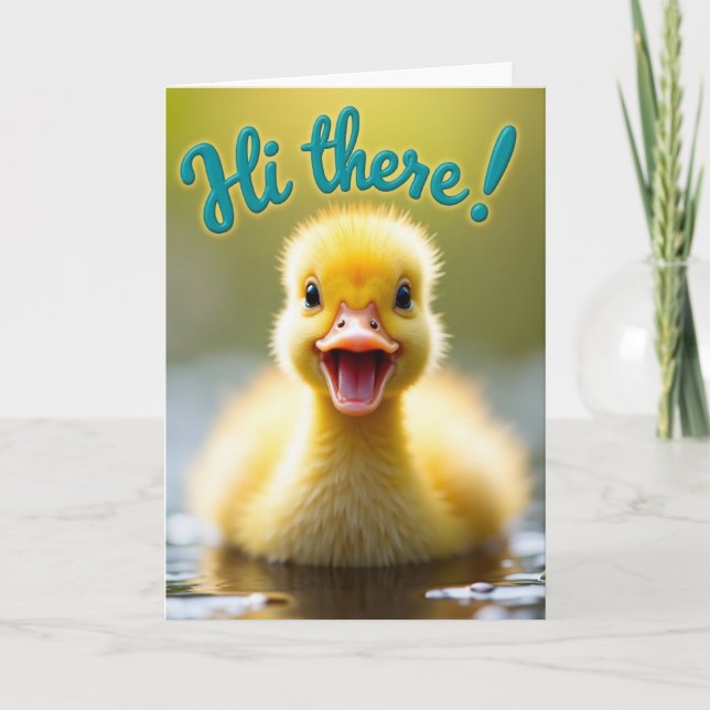 Tarjeta de Pajarito Hola (Anverso)