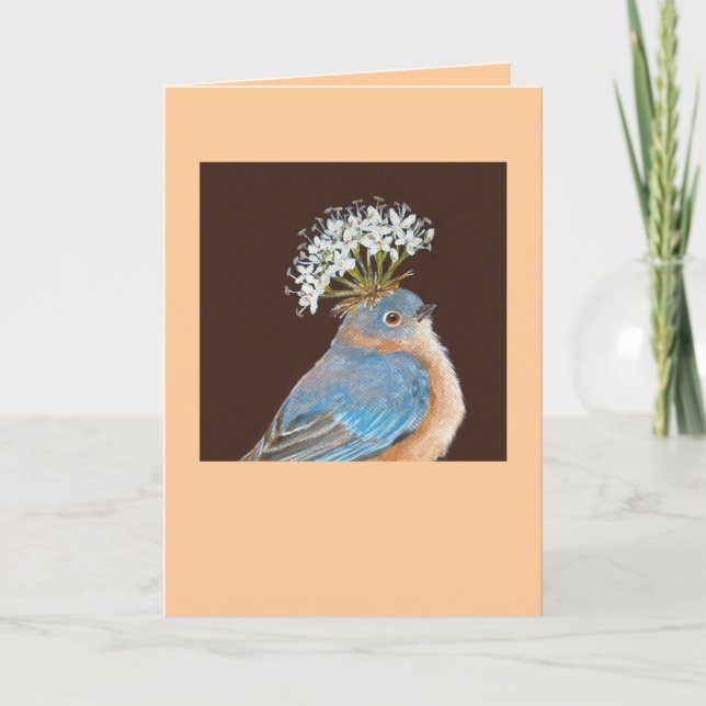 tarjeta de pájaro azul (Hermione) (Anverso)