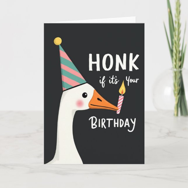 Tarjeta de Pájaro de Fiesta (Anverso)