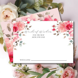 Tarjeta de Palabras de Sabiduría para Bebé Blush B