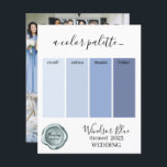 Tarjeta de paleta de colores Boda azul del Windsor<br><div class="desc">Tarjeta de paleta de colores Boda azul del Windsor 2023</div>