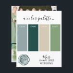Tarjeta de paleta de colores Boda Moss 2023<br><div class="desc">Tarjeta de paleta de colores Boda Moss 2023</div>