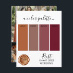 Tarjeta de paleta de colores Boda oxidada 2023<br><div class="desc">Tarjeta de paleta de colores Boda oxidada 2023</div>