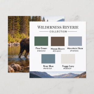 Tarjeta de paleta de colores Wilderness Reverie