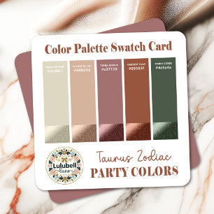Tarjeta de paleta de reloj de color para el Rótulo
