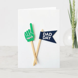 Tarjeta de Palitos de Madera del Día del Padre Dul