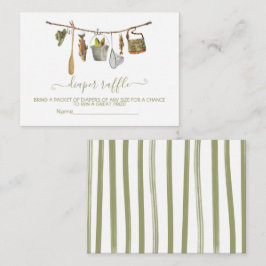 Tarjeta de pañales de pesca Diaper Raffle