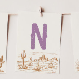 Tarjeta de pancarta de la taquilla "N" de la alta