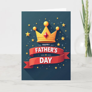 Tarjeta de pancarta del Día del Padre estrellado