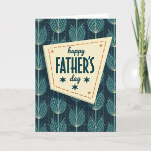 Tarjeta de pancarta vintage del Día del Padre