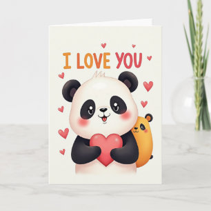 Tarjeta de Panda Te Quiero