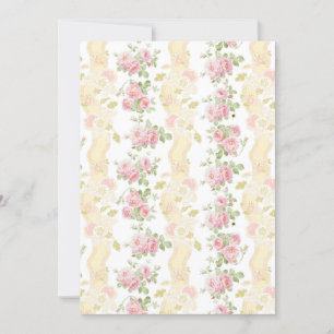 Tarjeta de panel Paulette Toile Stripe buttercup