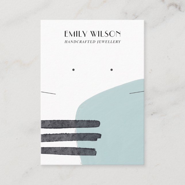 TARJETA DE PANTALLA DE GANADO AQUA ABSTRACTA (Anverso)