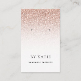 Tarjeta de pantalla de Purpurina Rosa Gold Faux de