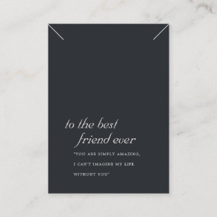 TARJETA DE PANTALLA DE REGALO DE REGALO NEGRO BLAN