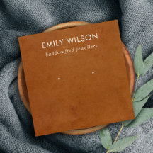 TARJETA DE PANTALLA DE TEXTURA DE CUERO DE TAN