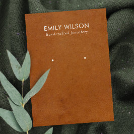 TARJETA DE PANTALLA DE TEXTURA DE CUERO DE TAN