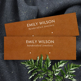 TARJETA DE PANTALLA DE TEXTURA DE CUERO DE TAN