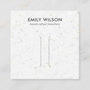 TARJETA DE PANTALLA DEL CLIP DE PELO GRIS RÚSTICO