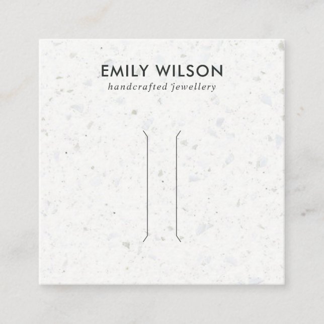 TARJETA DE PANTALLA DEL CLIP DE PELO GRIS RÚSTICO  (Anverso)