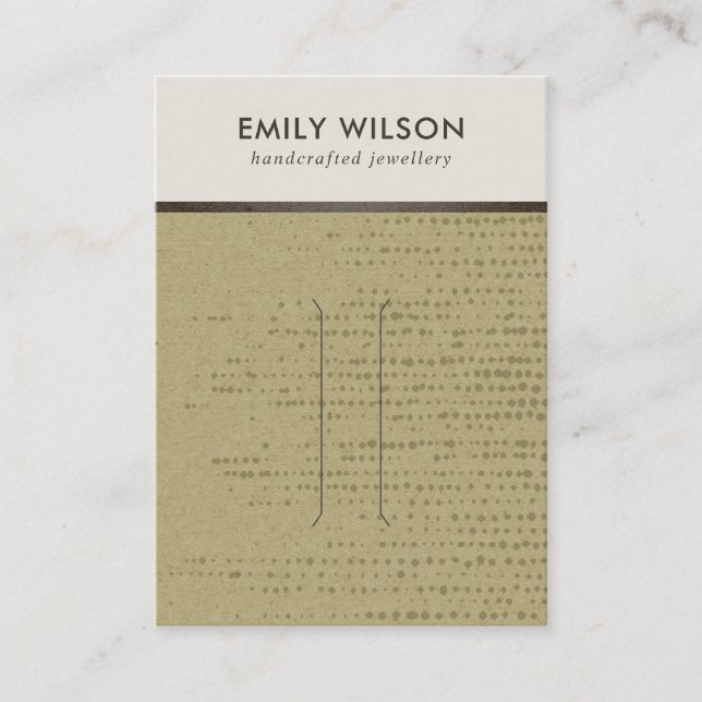 TARJETA DE PANTALLA DEL CLIP DEL PELO DE LOS PUNTO (Anverso)