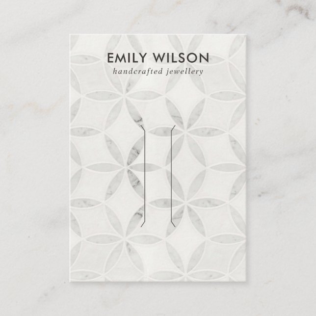 TARJETA DE PANTALLA DEL CLIP DEL PELO DE PELO BLAN (Anverso)