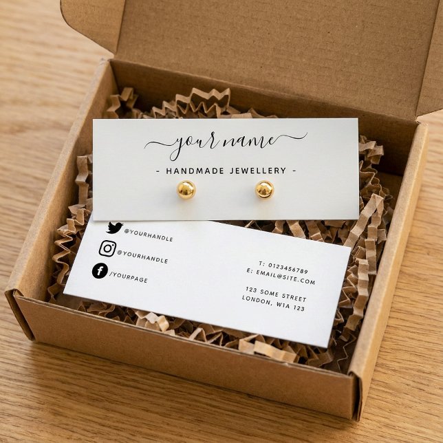 Tarjeta de pantalla pequeña de conexión simple (Simple earring mini display card.)