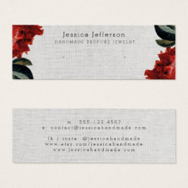 Tarjeta de pantalla pequeña para joyas de tiro roj